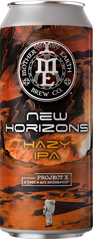 Mother Earth (CA) New Horizons Hazy IPA beer Label Full Size