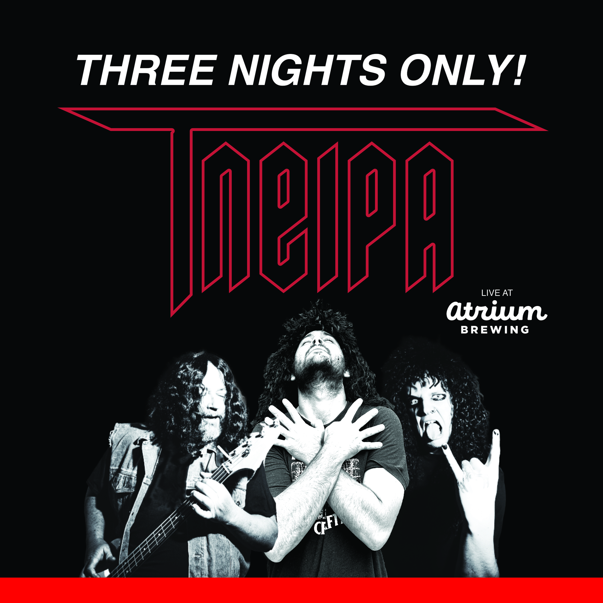 Atrium Three Nights Only beer Label Full Size