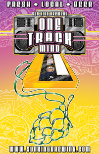 Sun King One Track Mind beer Label Full Size