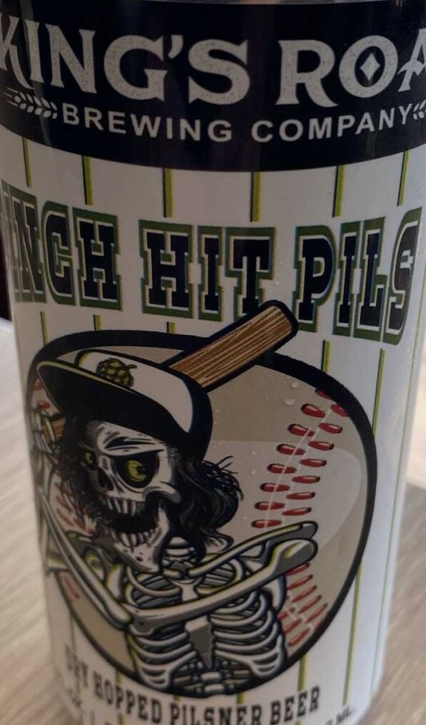 Kings Road Pinch Hit Pils beer Label Full Size