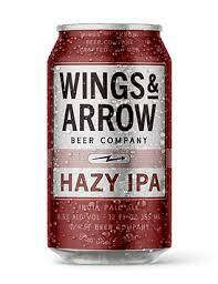Wings & Arrow Hazy IPA beer Label Full Size