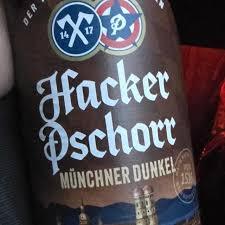 Hacker-Pschorr Münchner Dunkel beer Label Full Size
