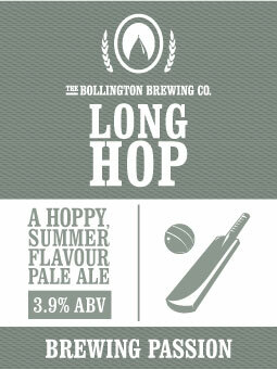 Bollington Brewing Long Hop beer Label Full Size