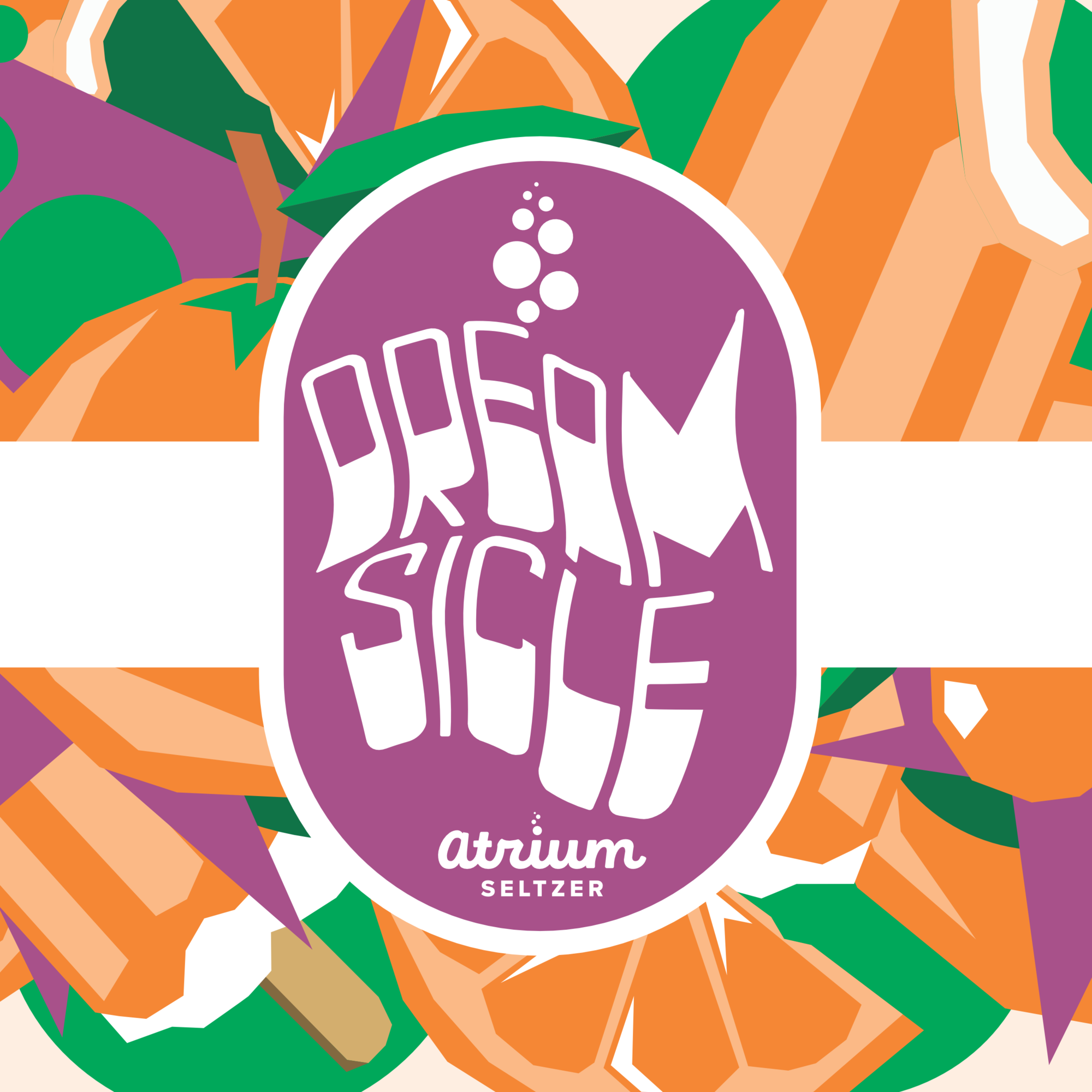 Atrium Dreamsicle beer Label Full Size
