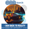 Three 3’s Double Dry Hopped Back To Reality YQH-1320 beer Label Full Size