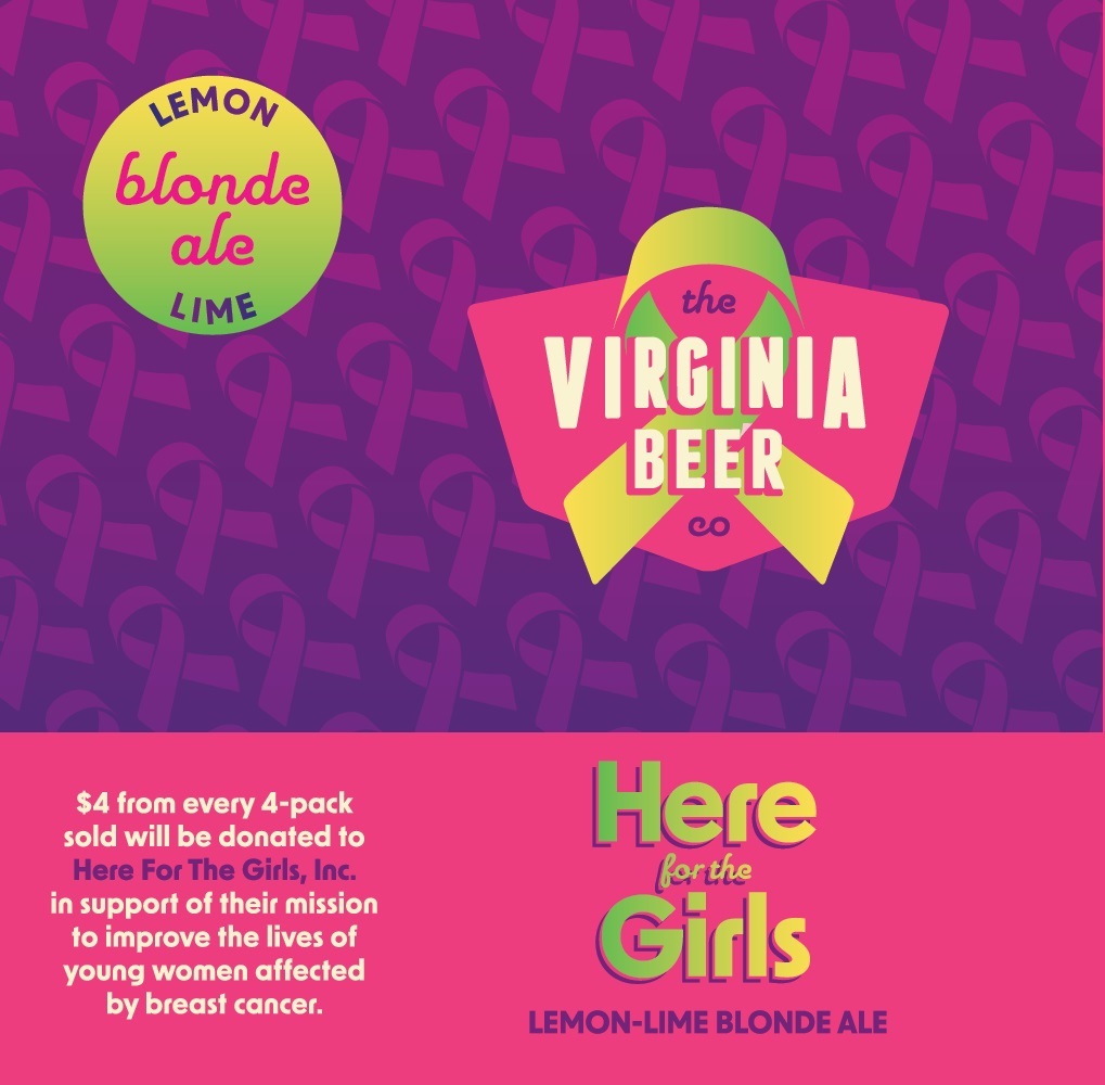 Virginia Beer Co. + Here For The Girls, Inc. Here For The Girls (2023) beer Label Full Size