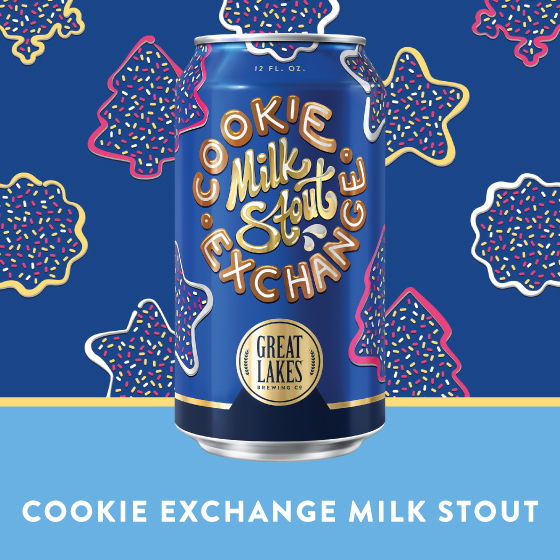 Great Lakes Cookie Exchange Milk Stout beer Label Full Size