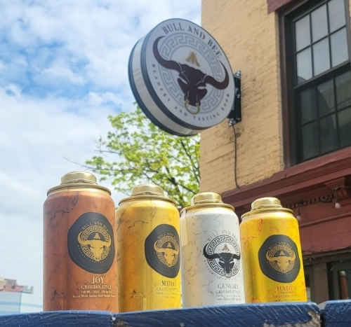 Bull and Bee Joy Mulled Spice Session Mead beer Label Full Size