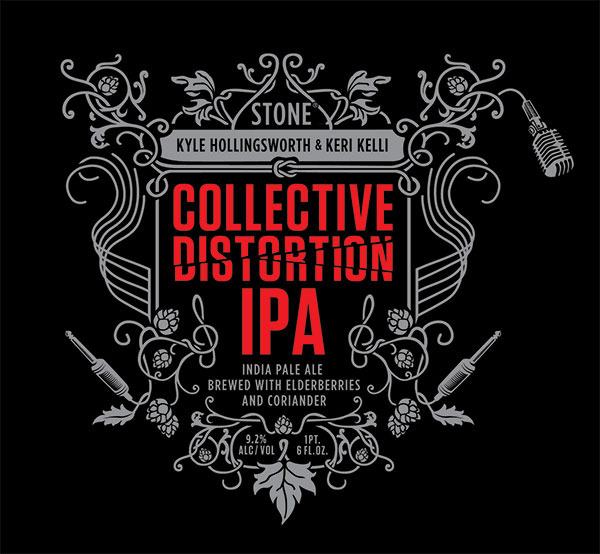 Stone Collective Distortion beer Label Full Size