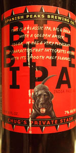 Spanish Peaks Chug's Private Stash Big Bite beer Label Full Size