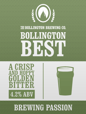 Bollington Brewing Bollington Best beer Label Full Size