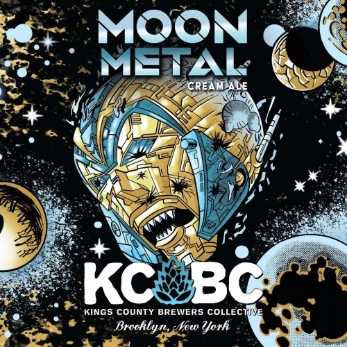 KCBC Moon Metal 4 Pack beer Label Full Size