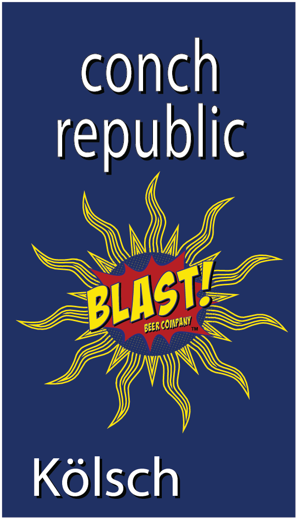 Blast 11 - Conch Republic Kölsch beer Label Full Size