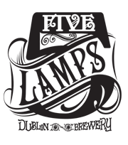 5 Lamps Black Pitts beer Label Full Size