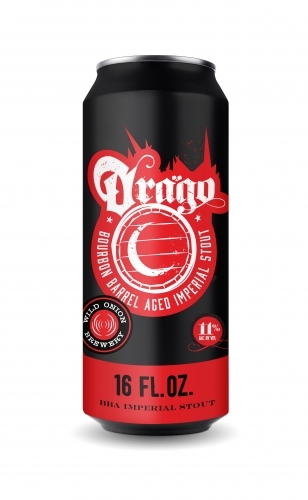 Wild Onion Drago Bourbon Barrel Aged Imperial Stout 2022 beer Label Full Size