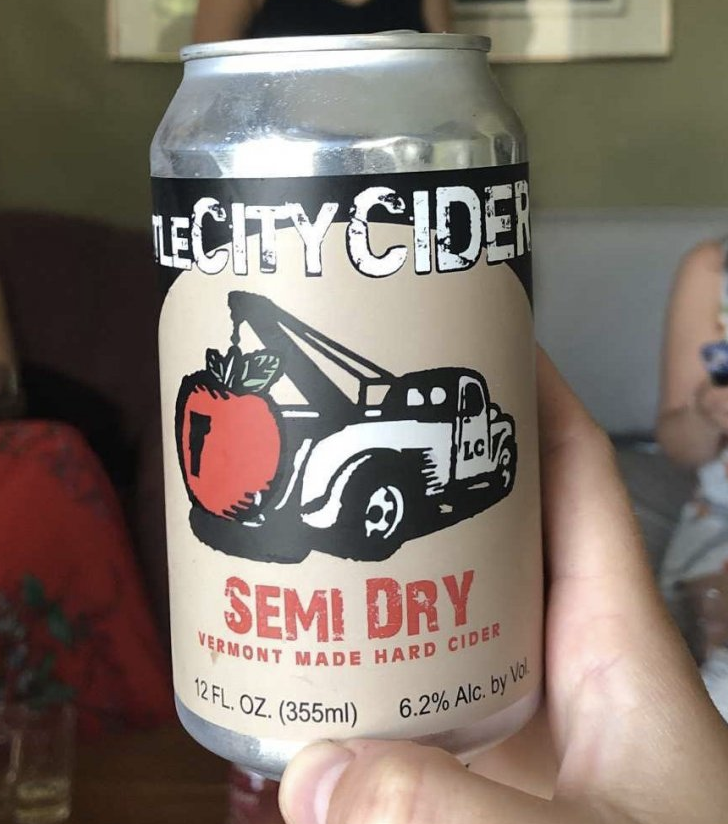 Little City Cider Semi Dry beer Label Full Size