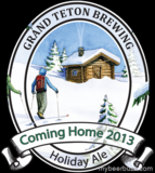 Grand Teton Coming Home Holiday Ale 2013 beer