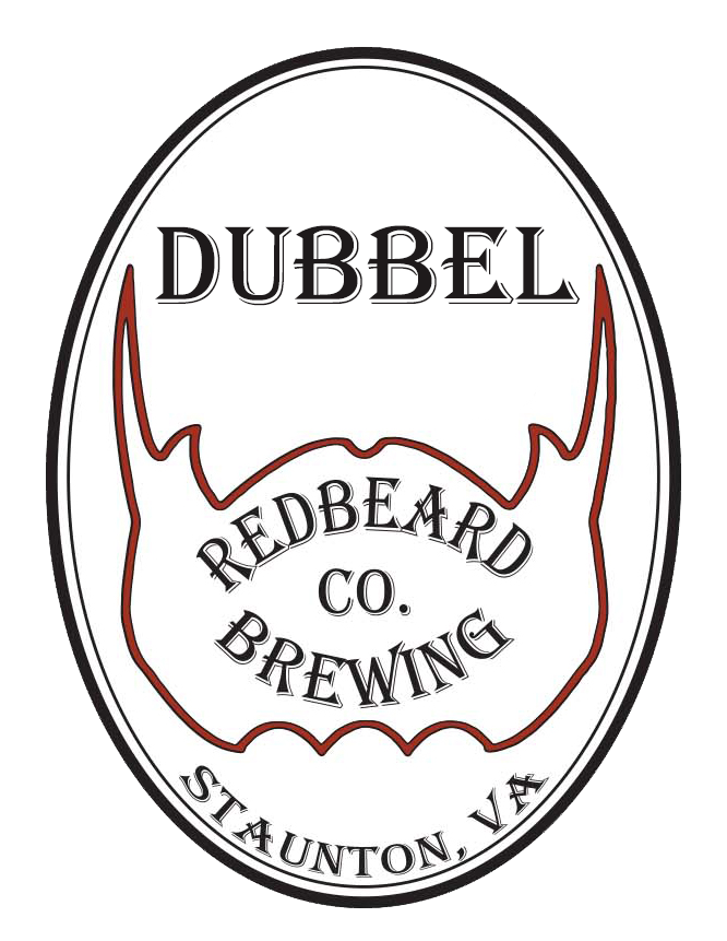 Redbeard Brewing Dubbel beer Label Full Size