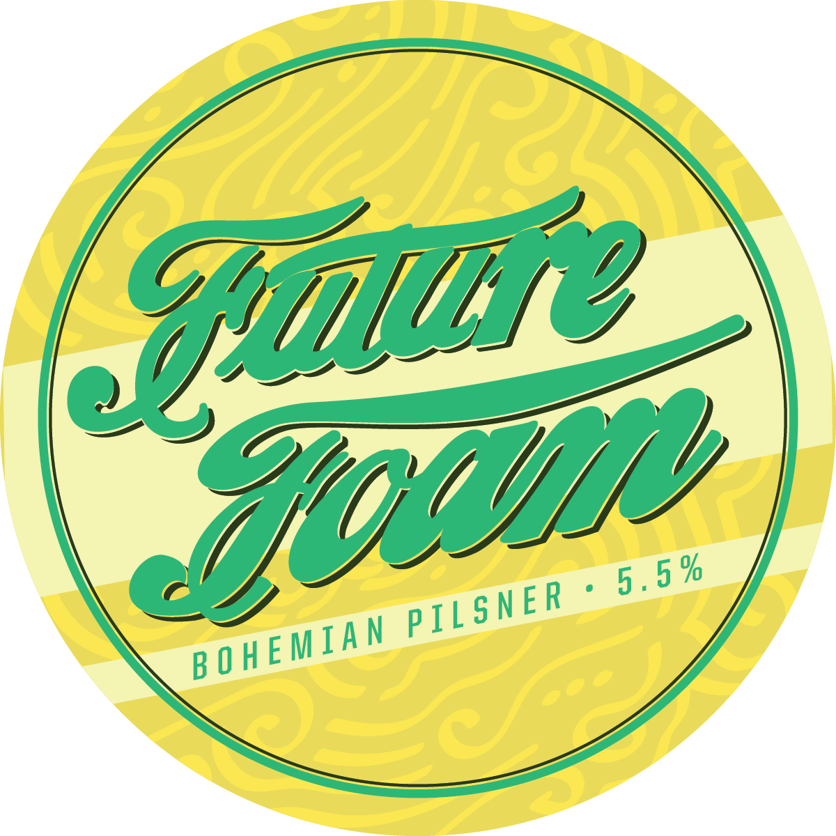 Grand Rapids Future Foam beer Label Full Size