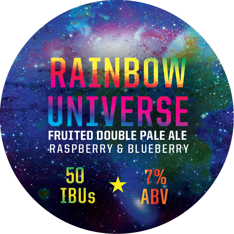 Grand Rapids Rainbow Universe beer Label Full Size