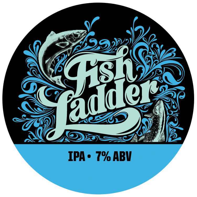 Grand Rapids The Fishladder beer Label Full Size