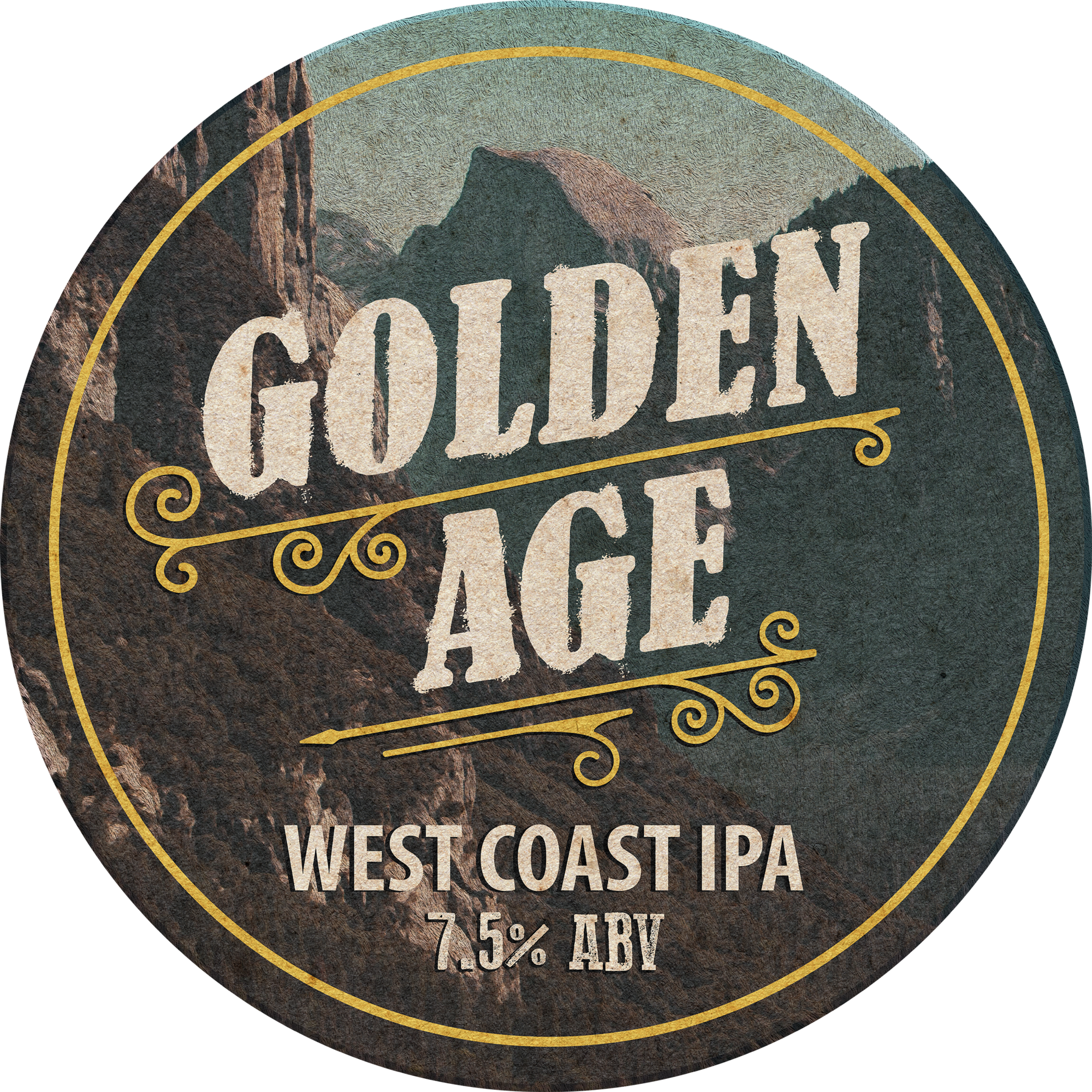 Grand Rapids Golden Age beer Label Full Size