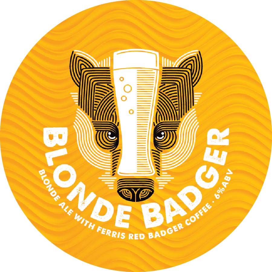 Grand Rapids Blonde Badger beer Label Full Size