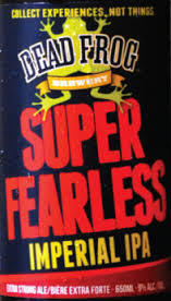 Dead Frog Super Fearless IPA beer Label Full Size