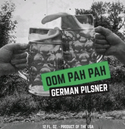 Millstream Oom Pah Pah beer Label Full Size