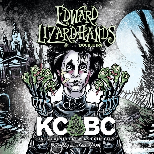 KCBC Edward Lizardhands beer Label Full Size