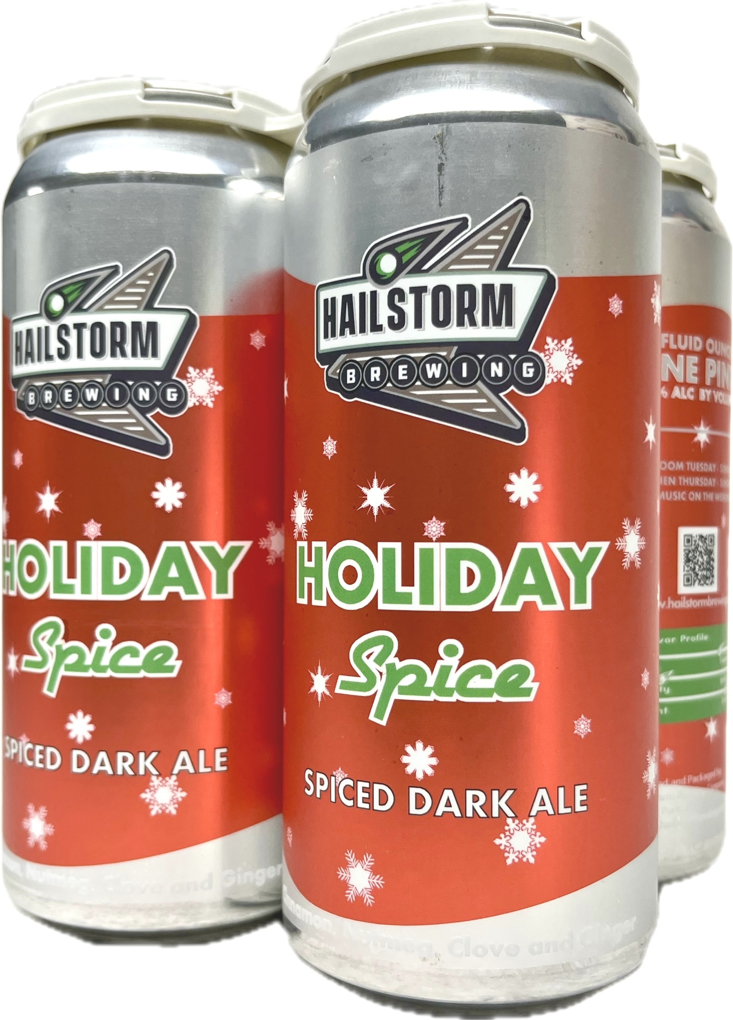 Hailstorm Holiday Spice beer Label Full Size