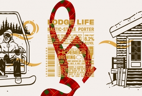 Hobbs Lodge Life beer Label Full Size