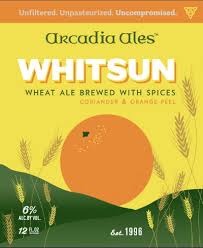 Arcadia Whitsun Cask Conditioned beer Label Full Size