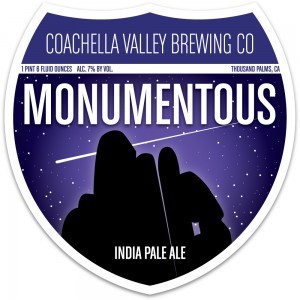 Coachella Valley Monumentus beer Label Full Size