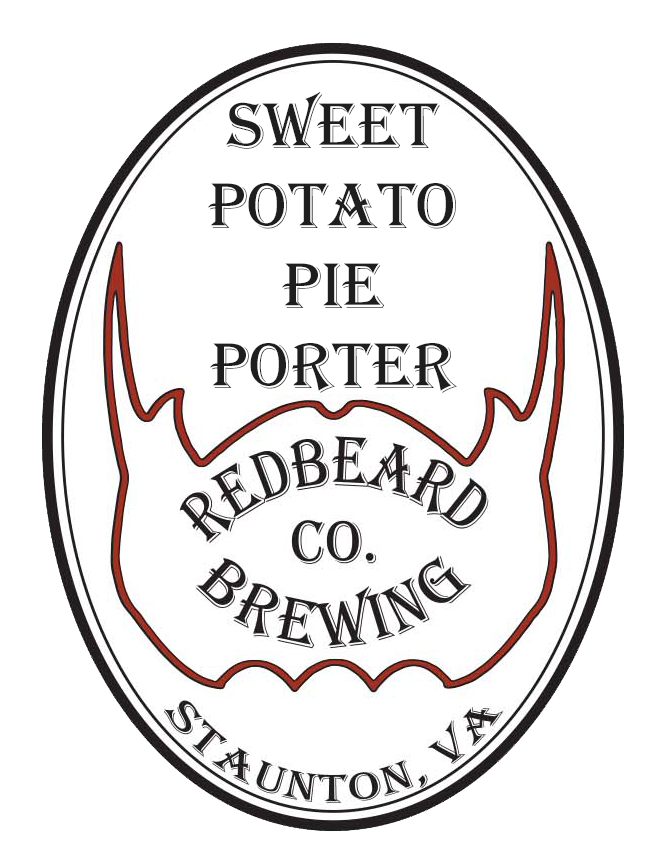 Redbeard Brewing Sweet Potato Pie Porter beer Label Full Size