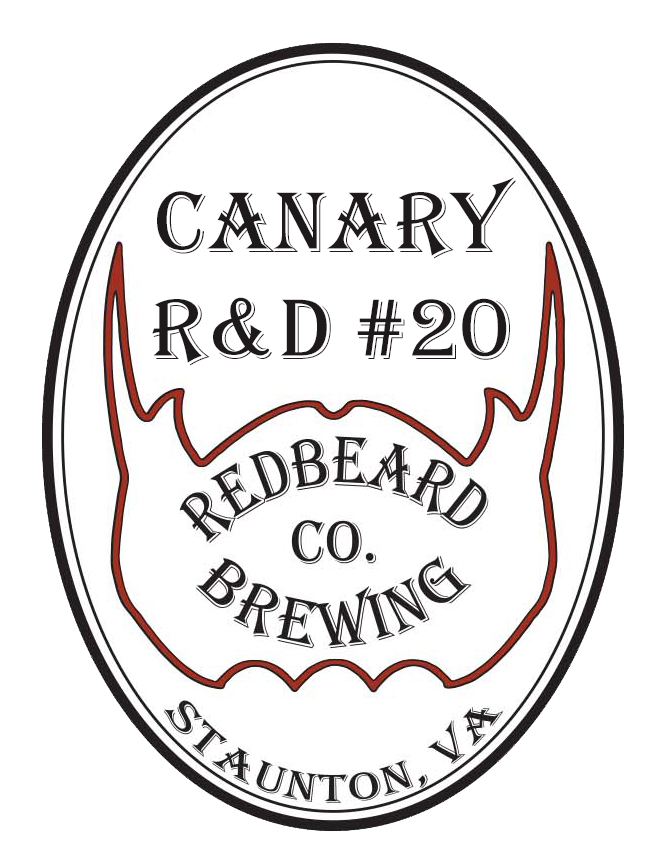 Redbeard Brewing R&D #020 - The Canary beer Label Full Size