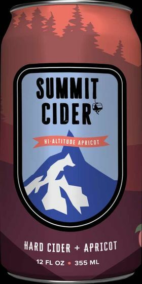 Summit Cider Hi Altitude Apricot beer Label Full Size