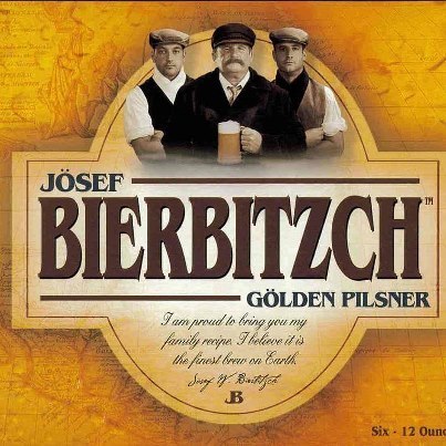 Josef Bierbitzch Golden Pilsner beer Label Full Size