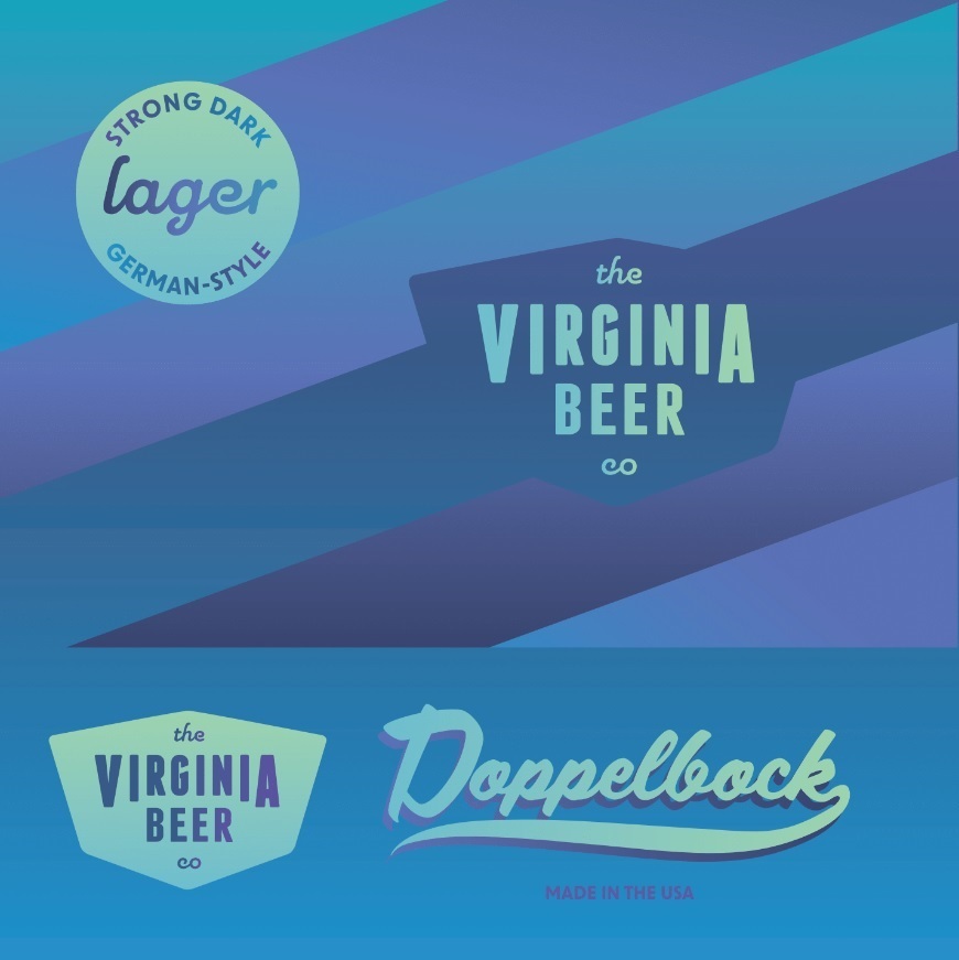 Virginia Beer Co. Doppelbock beer Label Full Size