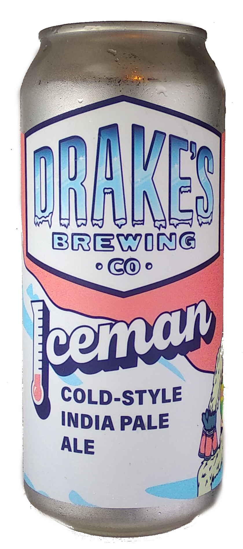 Drake's Iceman beer Label Full Size