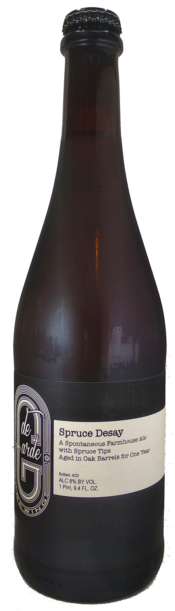 De Garde Spruce Desay beer Label Full Size