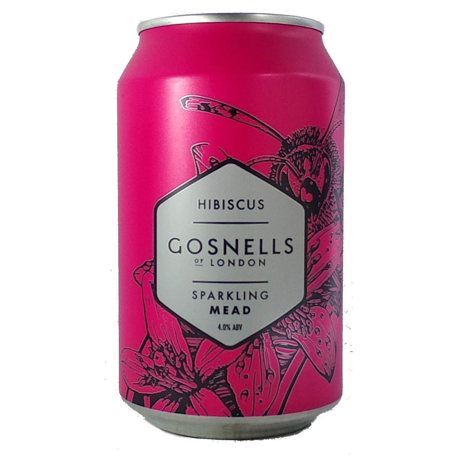 Gosnells Hibiscus Sparkling Mead beer Label Full Size