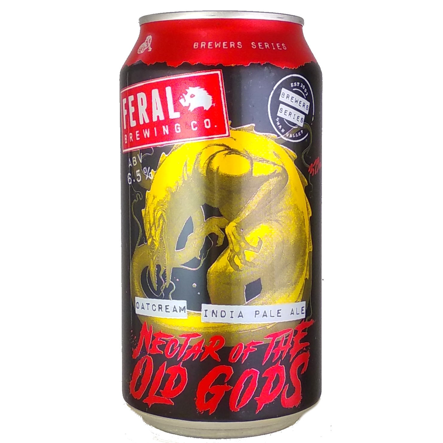 Feral Nectar of the Old Gods beer Label Full Size