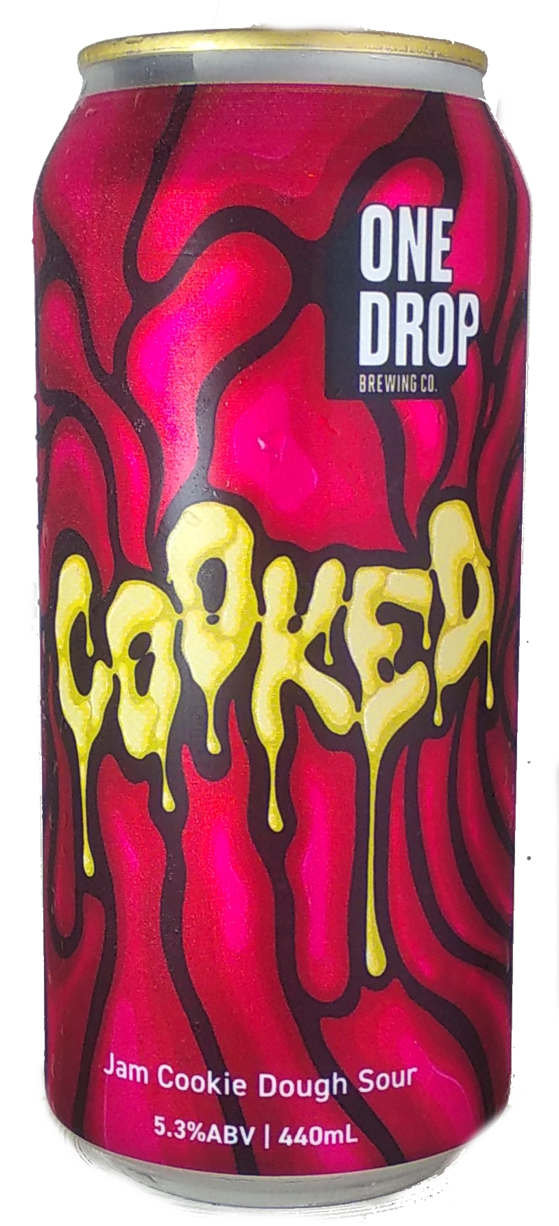 One Drop Cooked Jam Cooked Dough Sour beer Label Full Size