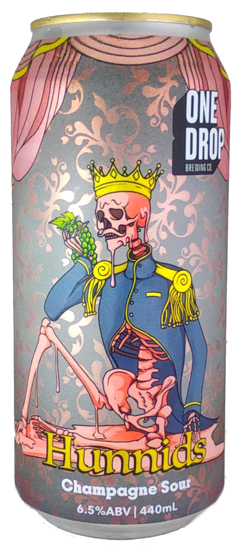 One Drop Hunnids Champagne Sour beer Label Full Size