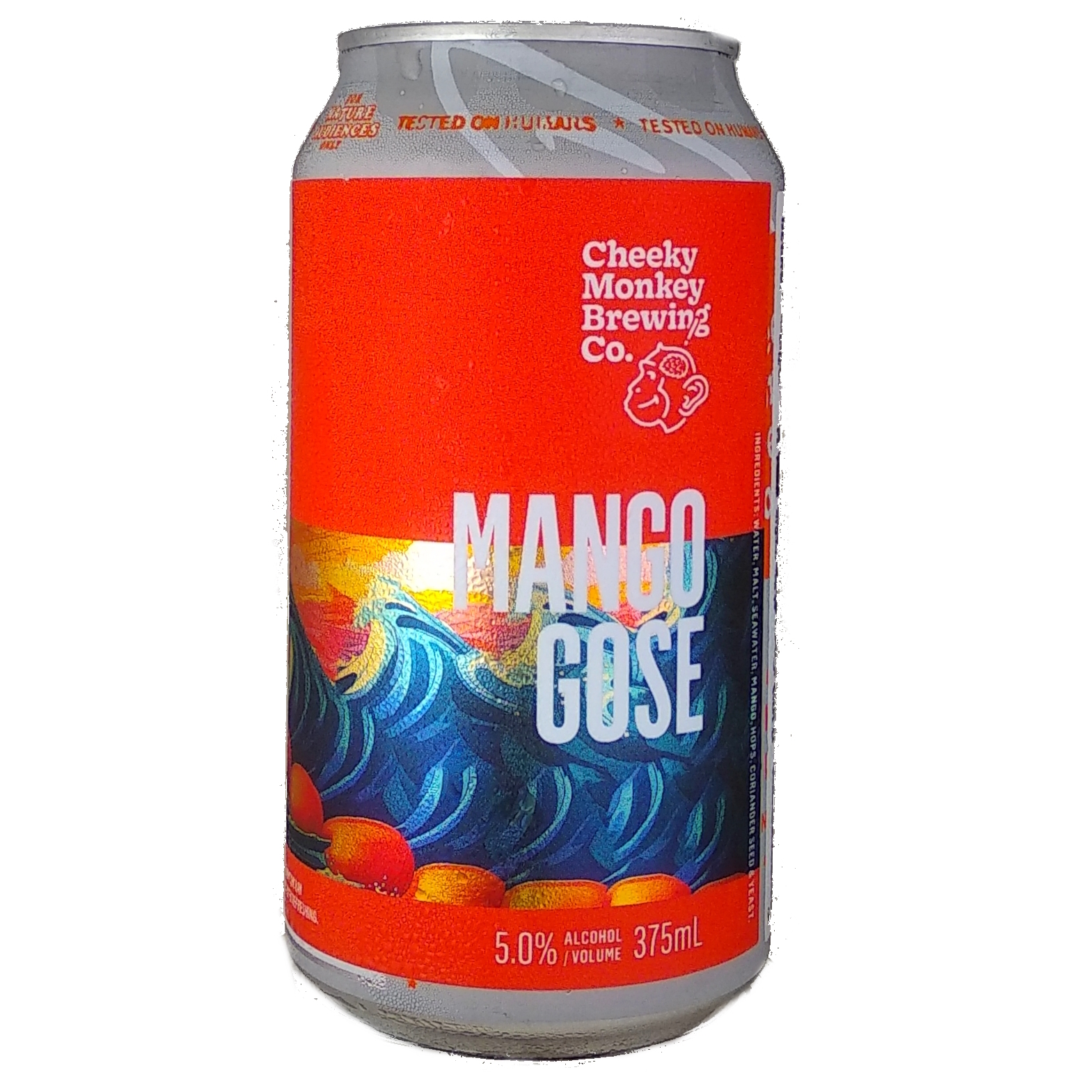 Cheeky Monkey Mango Gose beer Label Full Size