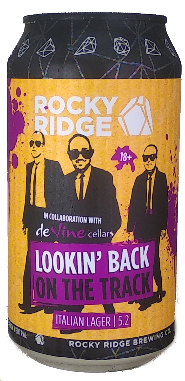 Rocky Ridge Lookin' Back On The Track beer Label Full Size