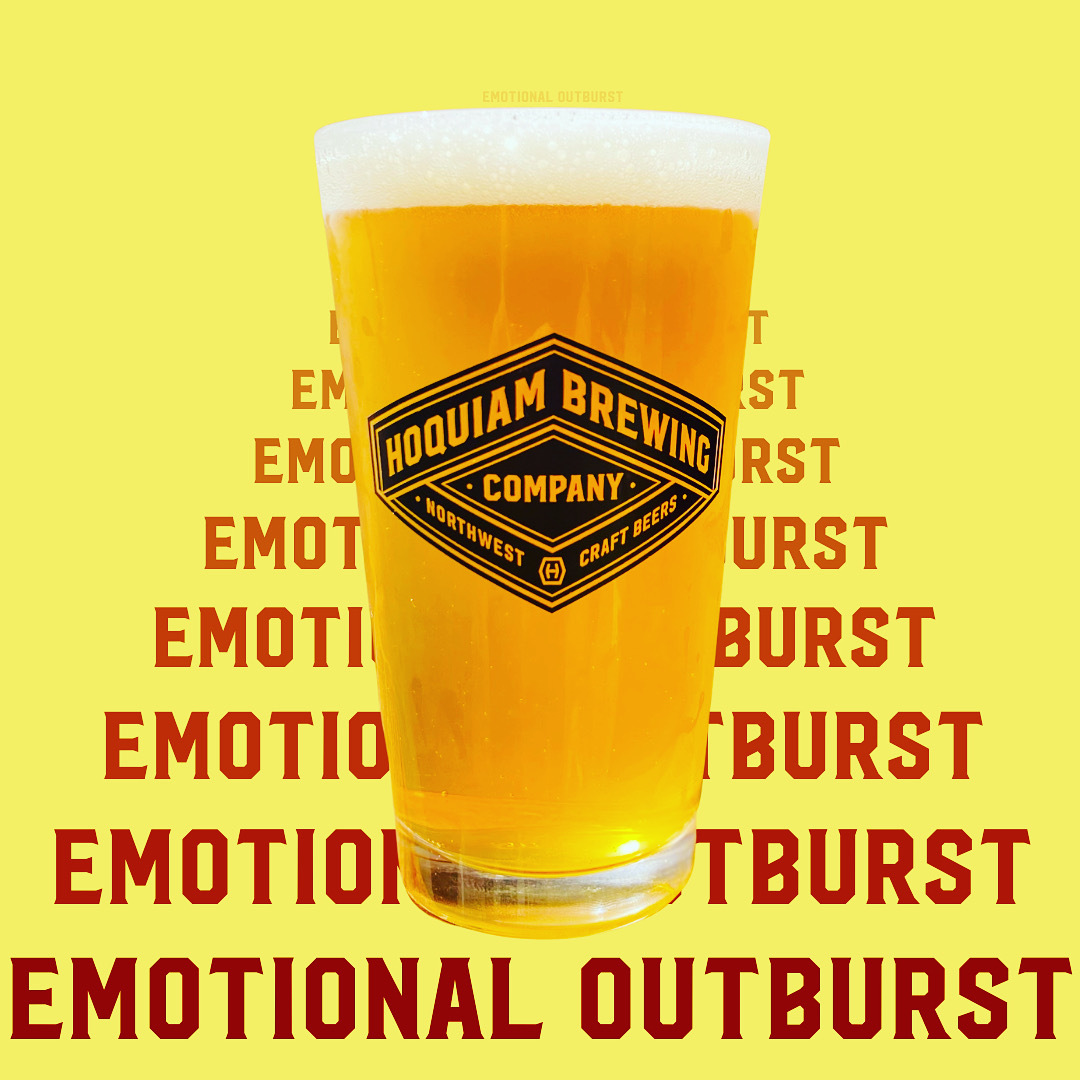 HBC Hoquiam IPA - Emotional Outburst beer Label Full Size