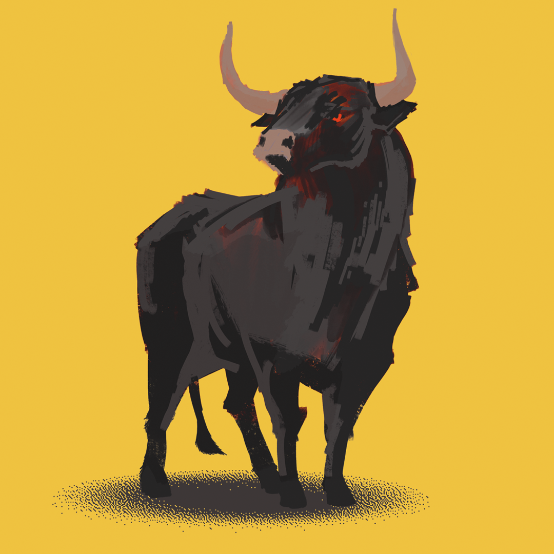 Tripping Animals Stay Bullish beer Label Full Size