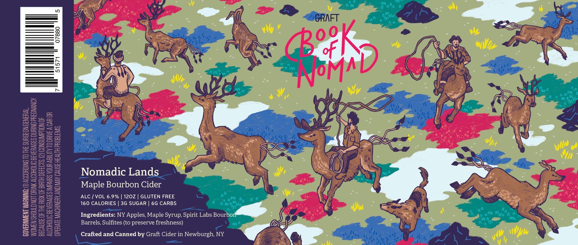Graft Nomadic Lands | Book of Nomad beer Label Full Size